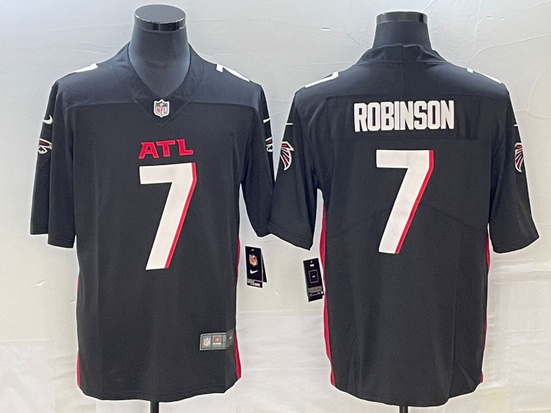 Men's Atlanta Falcons #7 Bijan Robinson Black 2023 Draft Vapor Untouchable Limited Stitched Football Jersey